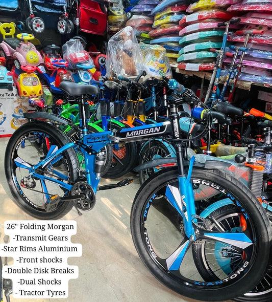 26" Morgan Folding Mountain Bike – Heavy-Duty Performance, Stylish Design