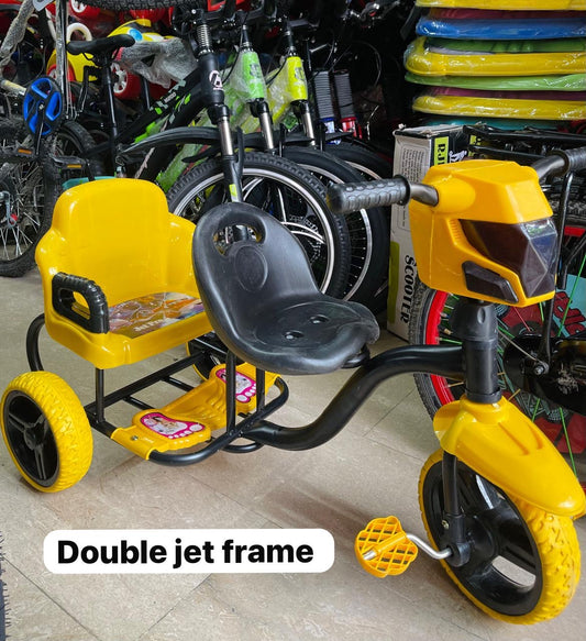 Double Seat Jet Pro Kids Cycle – Premium Twin Ride Bicycle for Children